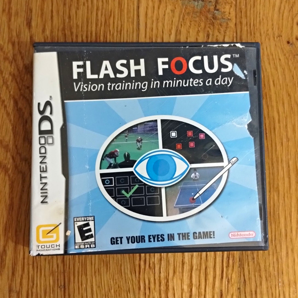 Nintendo Flash Focus: Vision Training (Nintendo DS) CIB Case Manual NTSC 2007